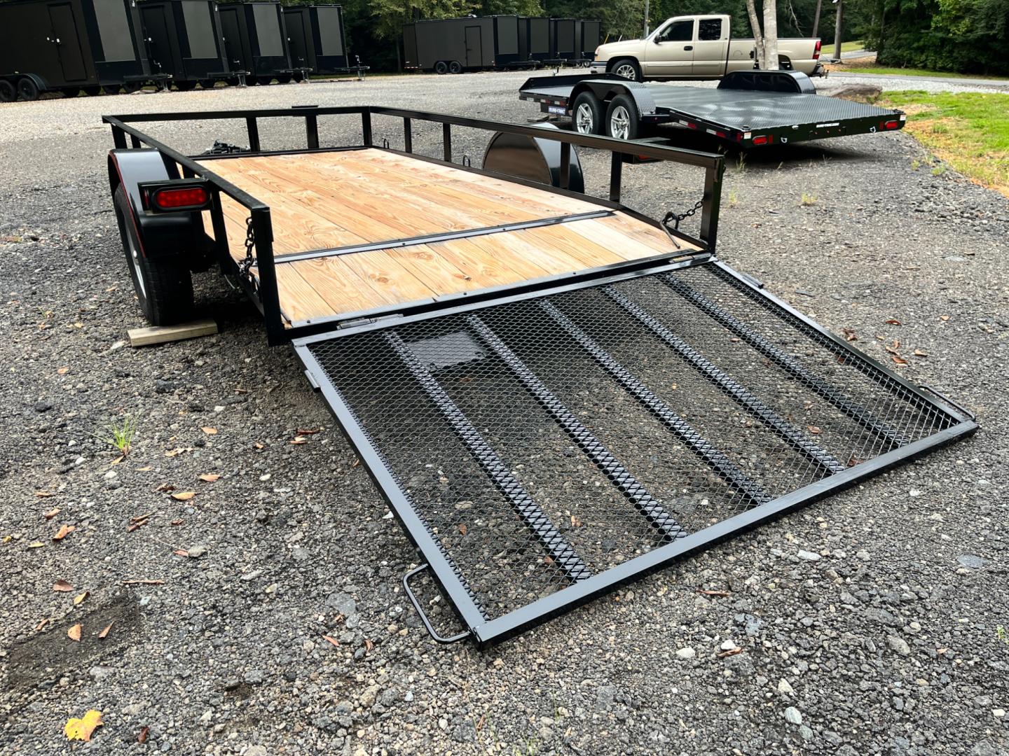 2024 Black Macon Custom Trailers 6ft X 12ft Utility , located at 1330 Rainey Rd., Macon, 31220, (478) 960-1044, 32.845638, -83.778687 - Photo#5